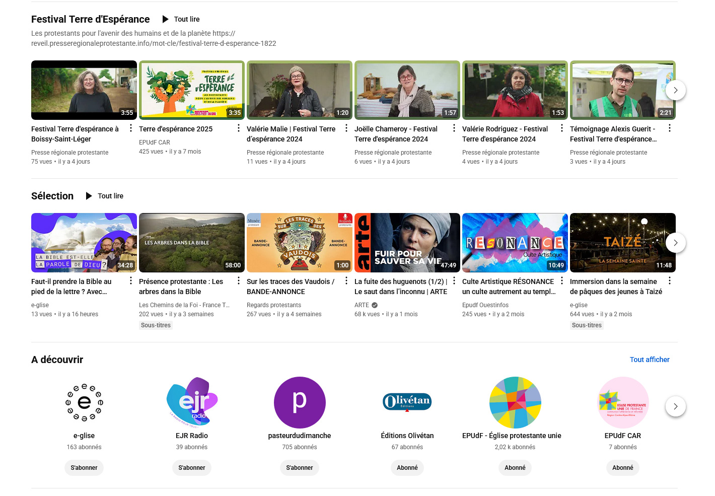 Découvrez le protestantisme en vidéo